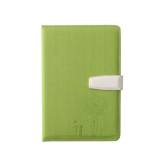 商务办公笔记本A5压花加厚磁扣记事本PU软皮学生文具日记本子